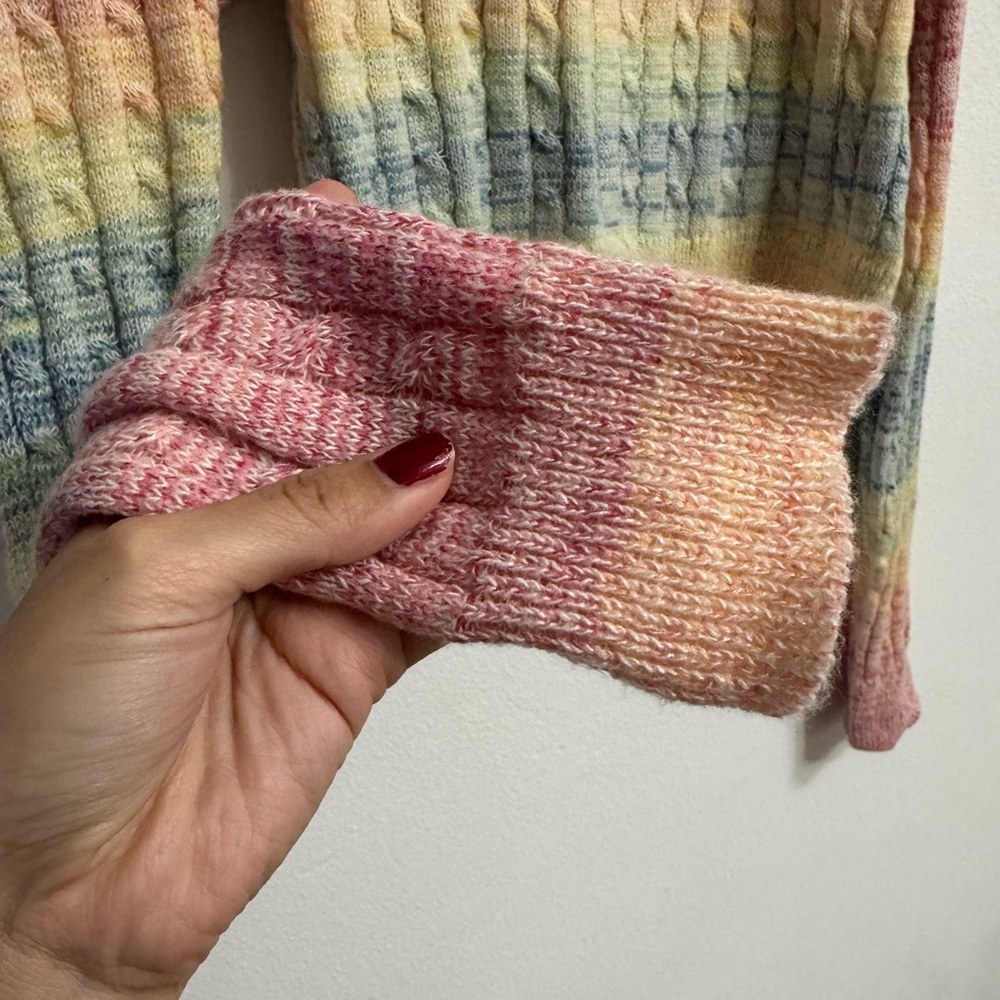 Multicolor Knit halter Crop Sweater size M - L - Picture 4 of 4